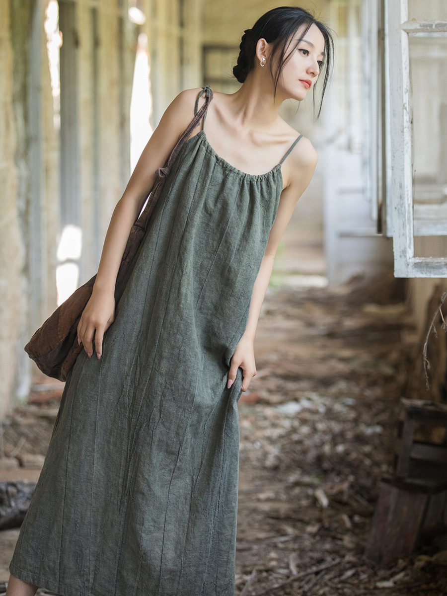 Linen Dress Wrap - New Chinese Style High End Hemp