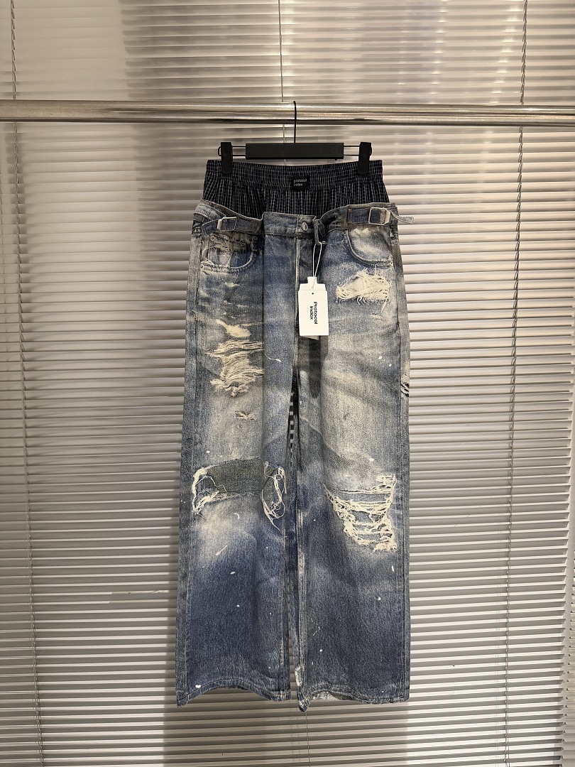 Shorts Denim Frayed - Best Version PTL INDEX Double-waist Women