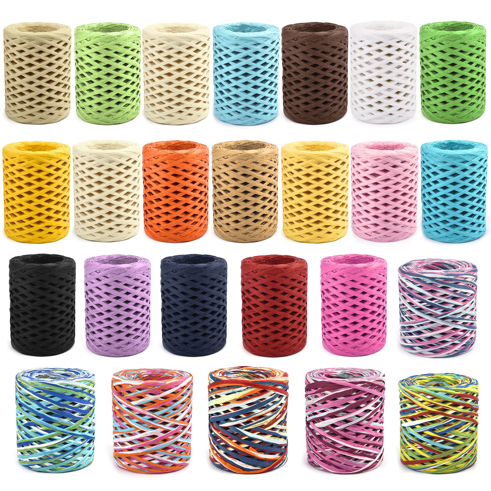 Crochet Bag Raffia - 100M Natural Raffia Straw Yarn For