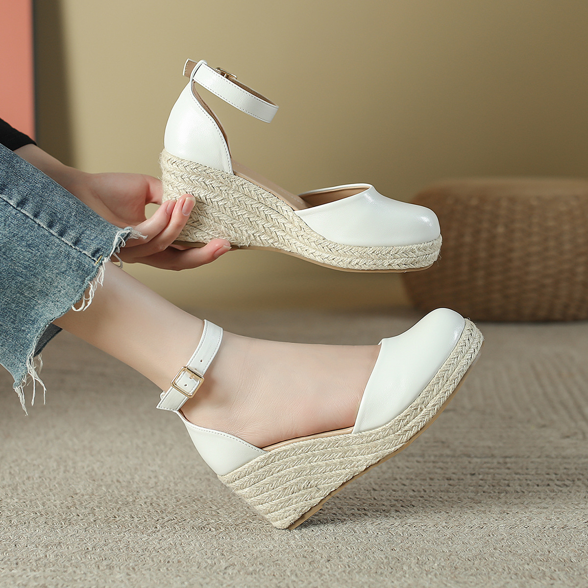 Wedge Espadrille Women - Women's Espadrille Wedge Sandals Ankle Strap