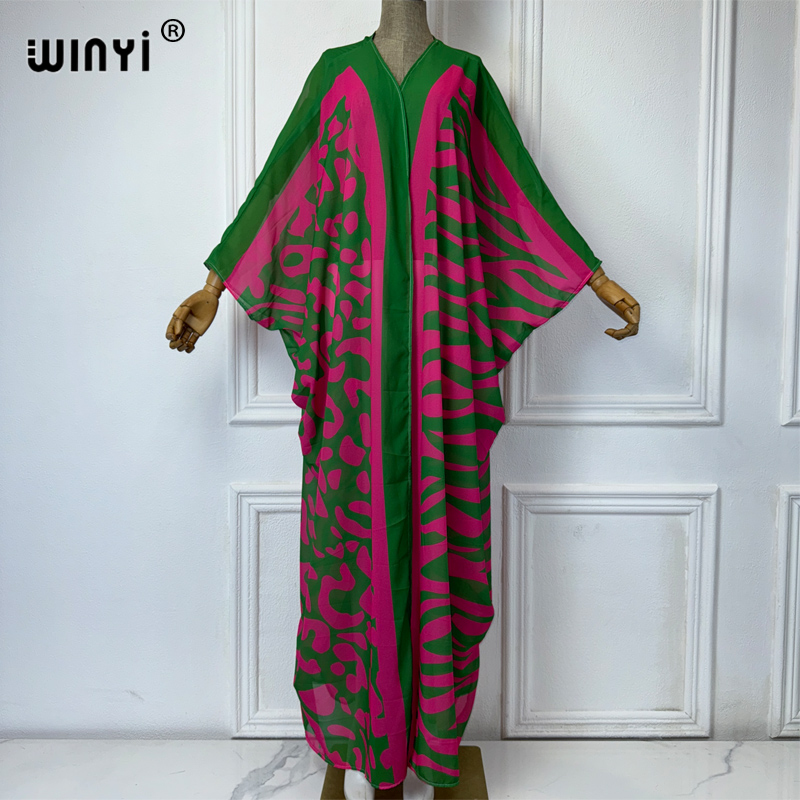Cover Up Kaftan - WINYI Africa Bohemia Print Kimonos Loose