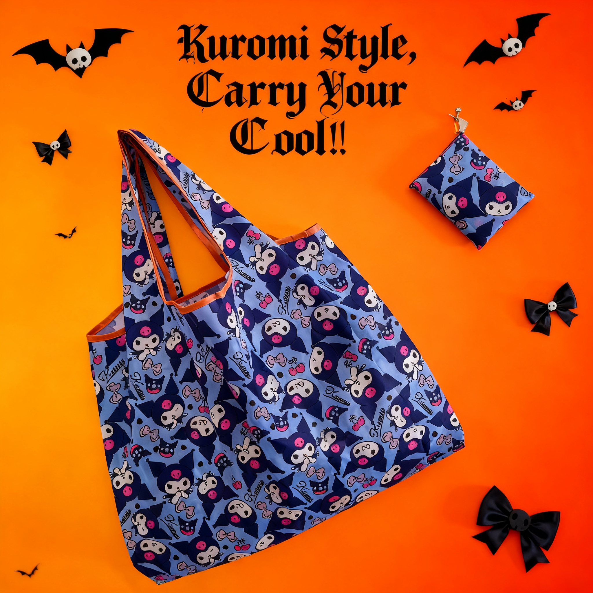 Tote Bag Beach - Large Fashion Cartoon Korean Foldable Eco