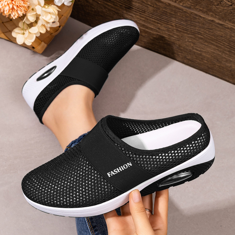 Women Hollow Mesh Mules Slip O - Wedge Espadrille Women recension och pris
