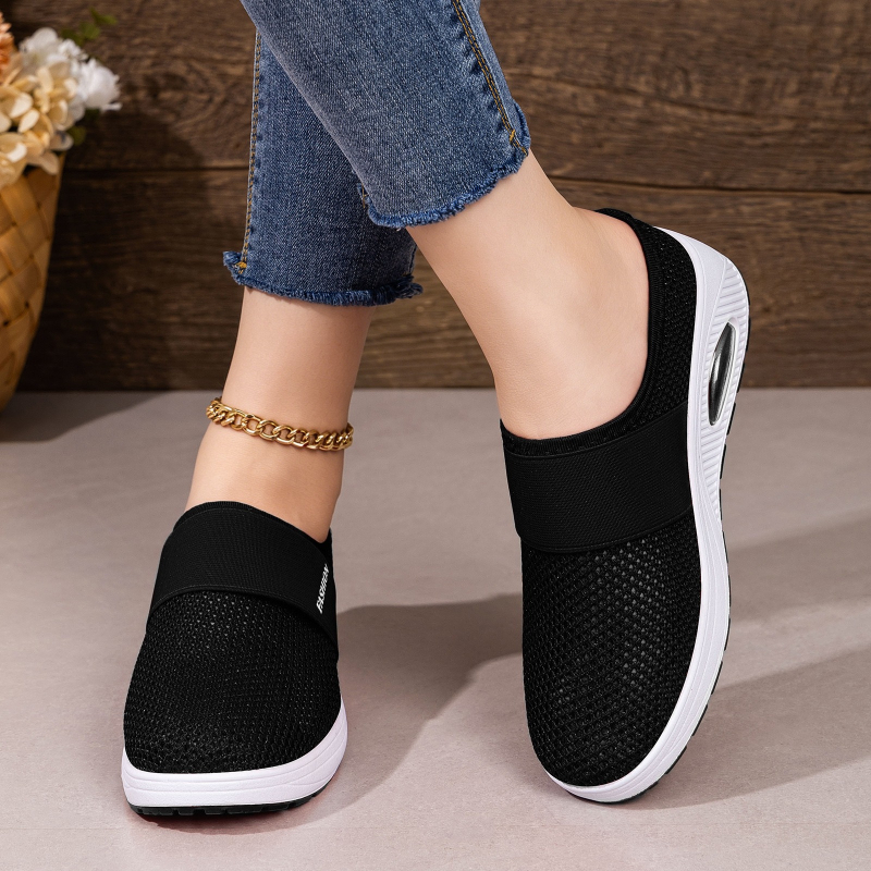 Women Hollow Mesh Mules Slip O - Wedge Espadrille Women recension och pris
