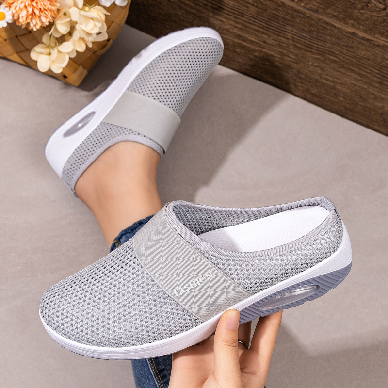 Women Hollow Mesh Mules Slip O - Wedge Espadrille Women recension och pris