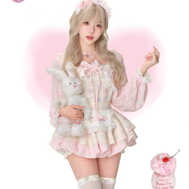 Japanese Sweet Lolita Style 3  - Crop Top Crochet recension och pris