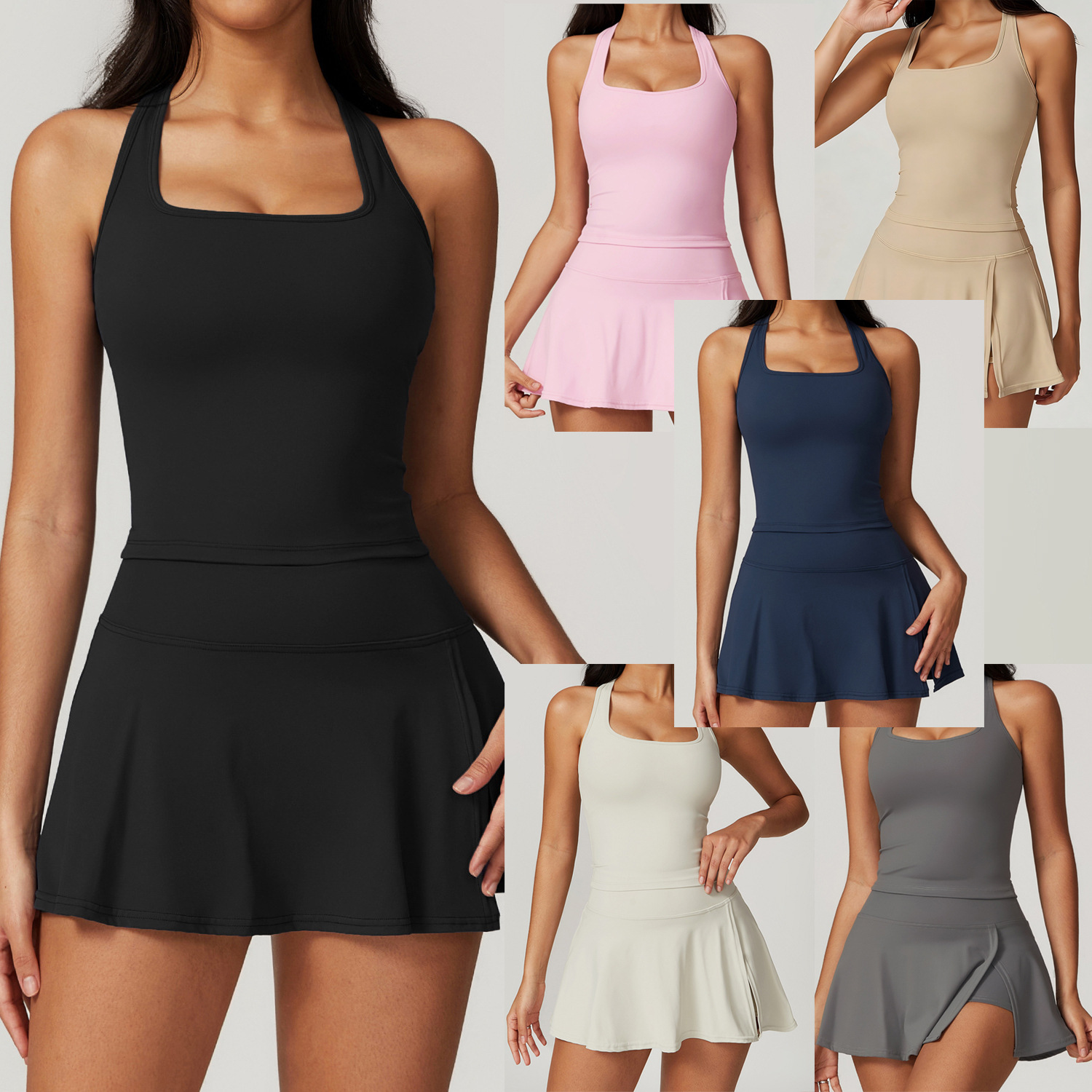 2 Piece Tennis Dresses for Wom - Crop Top Crochet recension och pris