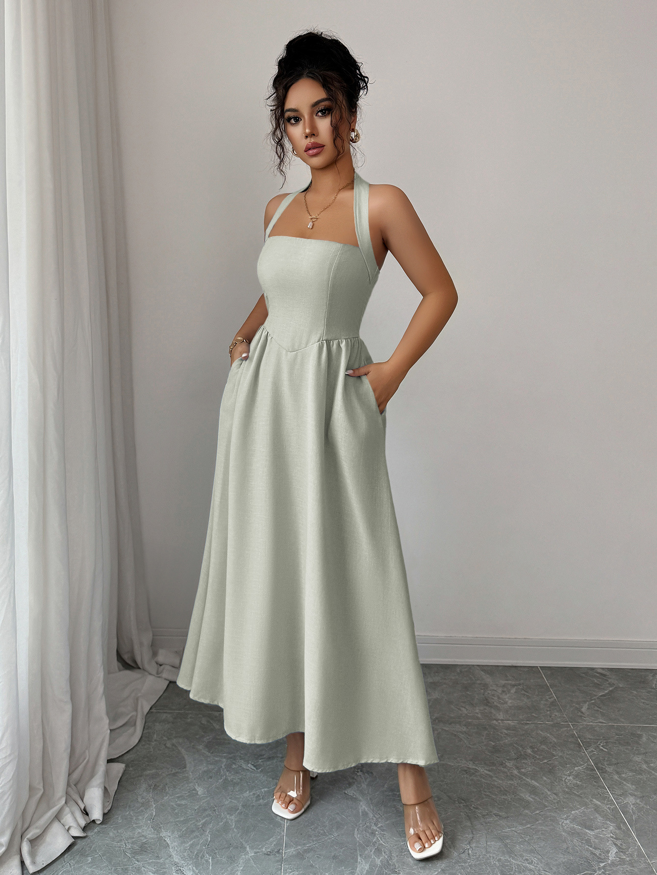 Women's Dress 5 Colors Halter  - Maxi Dress Halter recension och pris