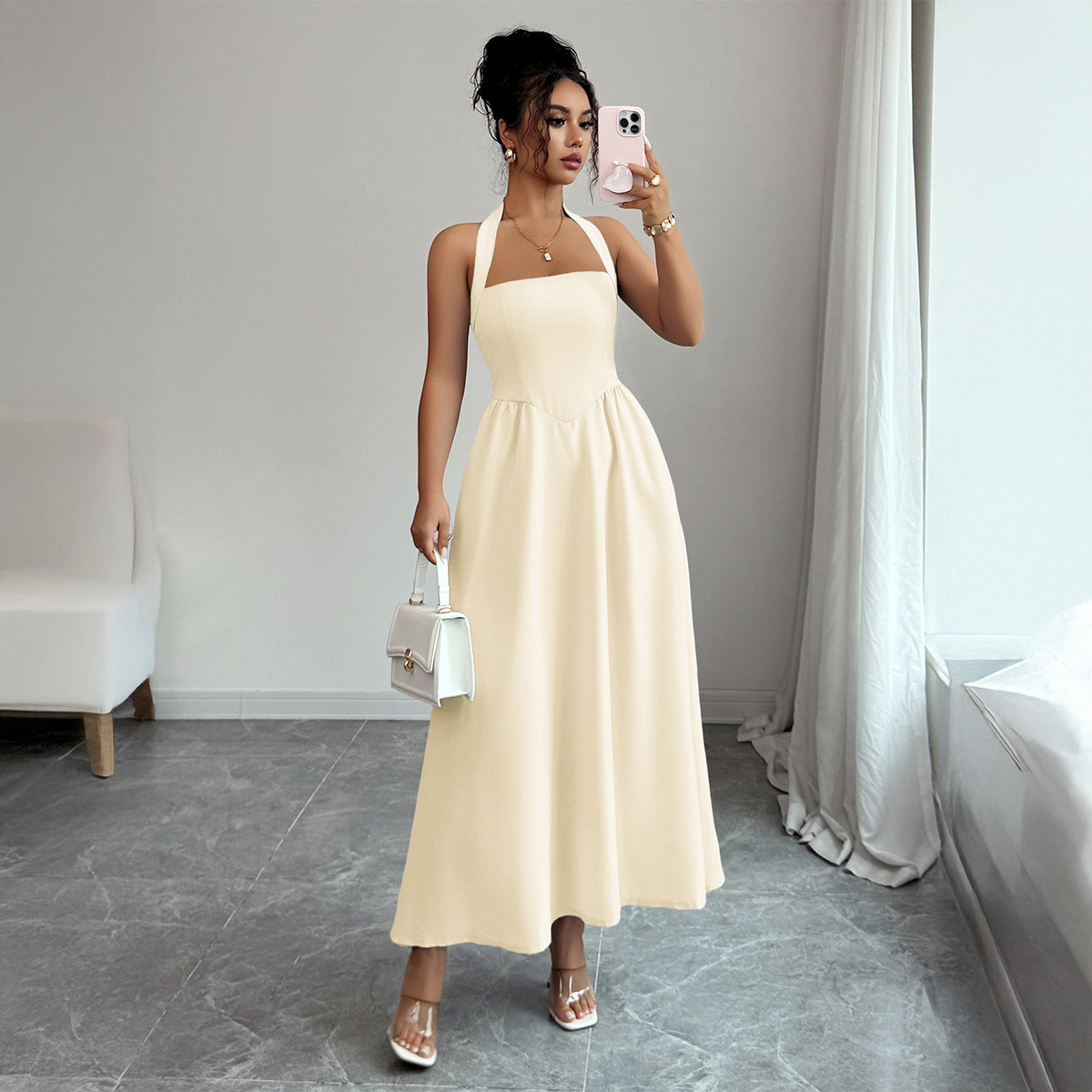 Women's Dress 5 Colors Halter  - Maxi Dress Halter recension och pris