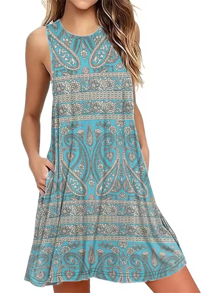 9XL Plus Size Sundress Loose F - Romper Floral Print recension och pris