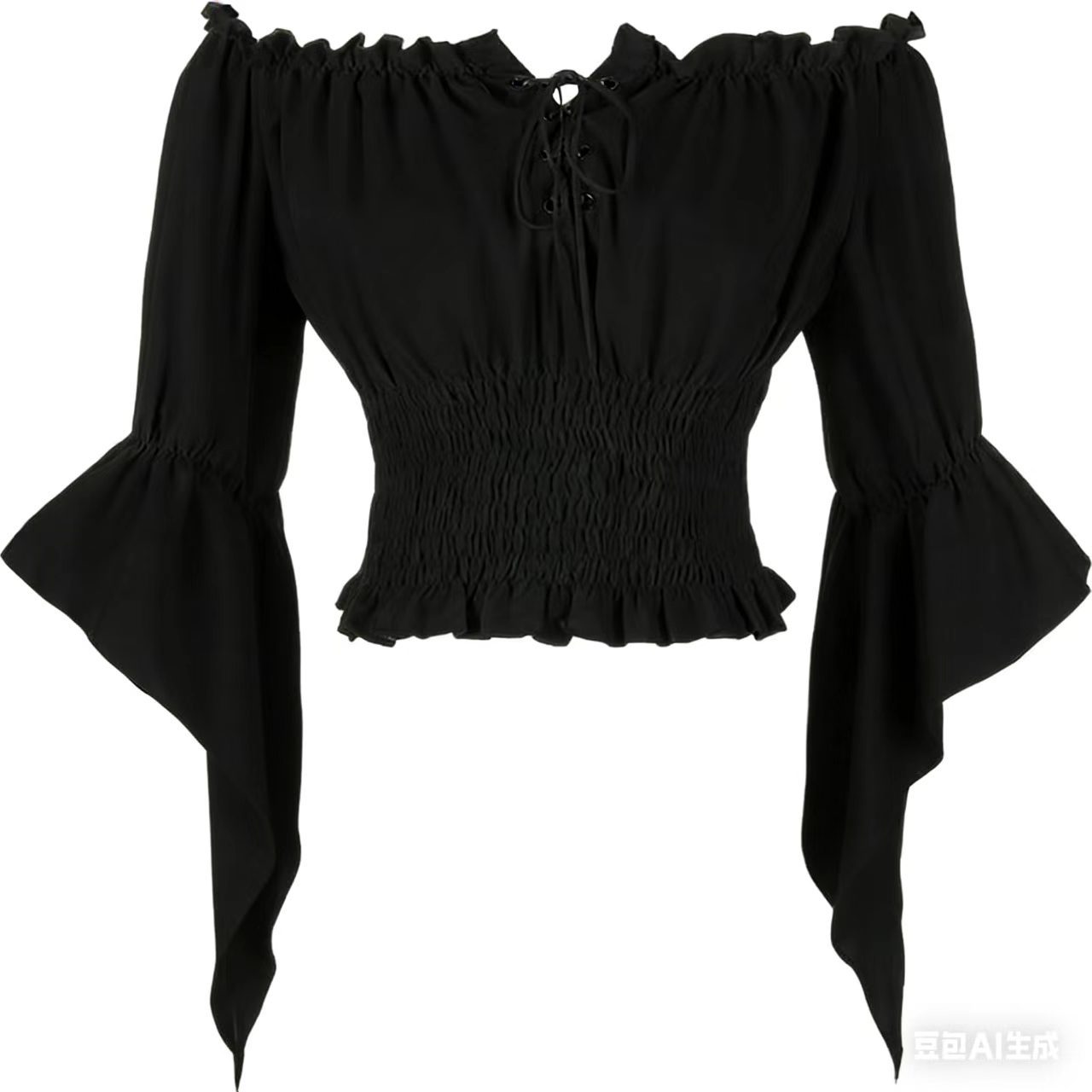 Renaissance Medieval Aristocra - Blouse Off Shoulder recension och pris