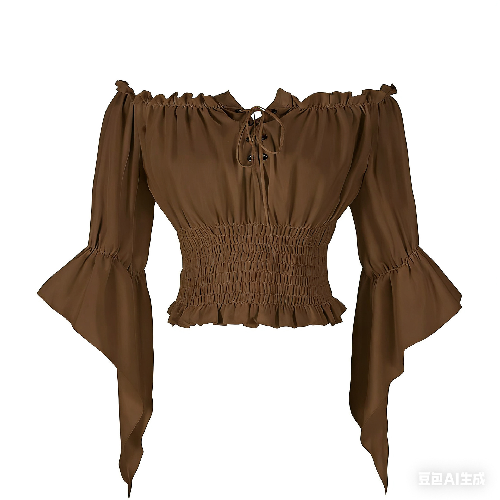 Renaissance Medieval Aristocra - Blouse Off Shoulder recension och pris