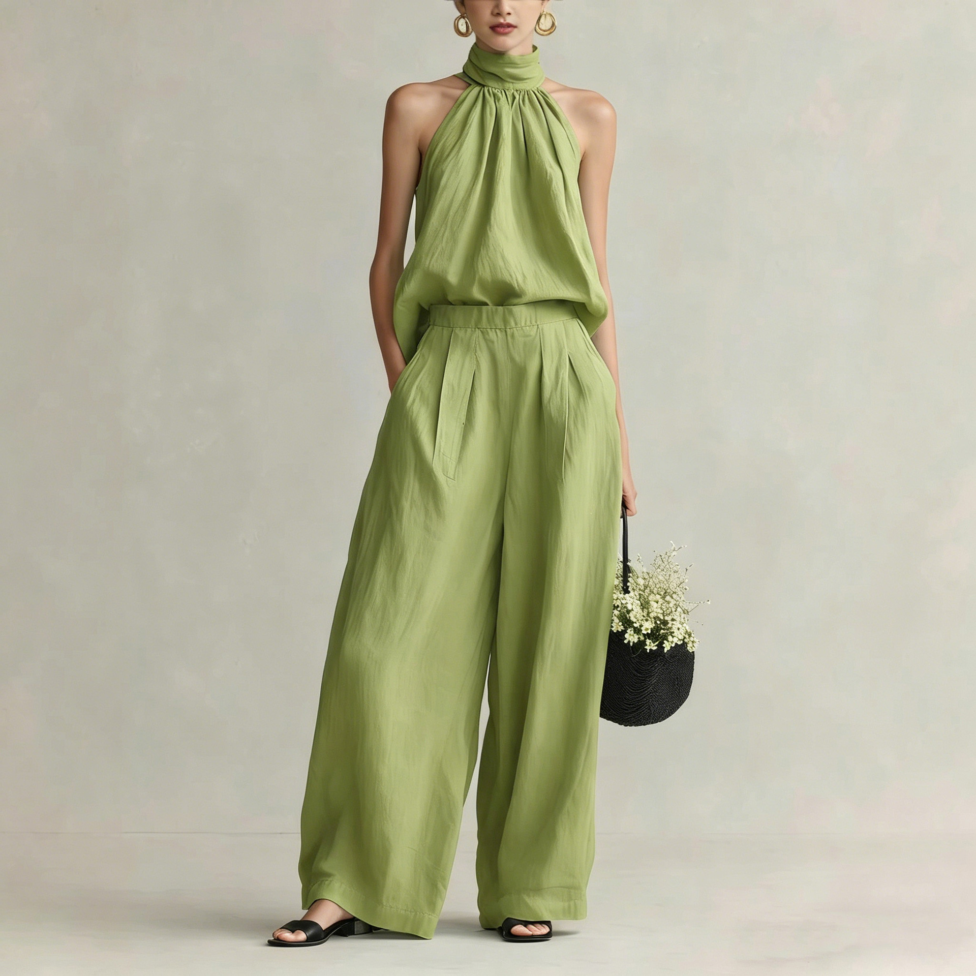 Women's 2026 Summer New Style  - Linen Pant Wide recension och pris