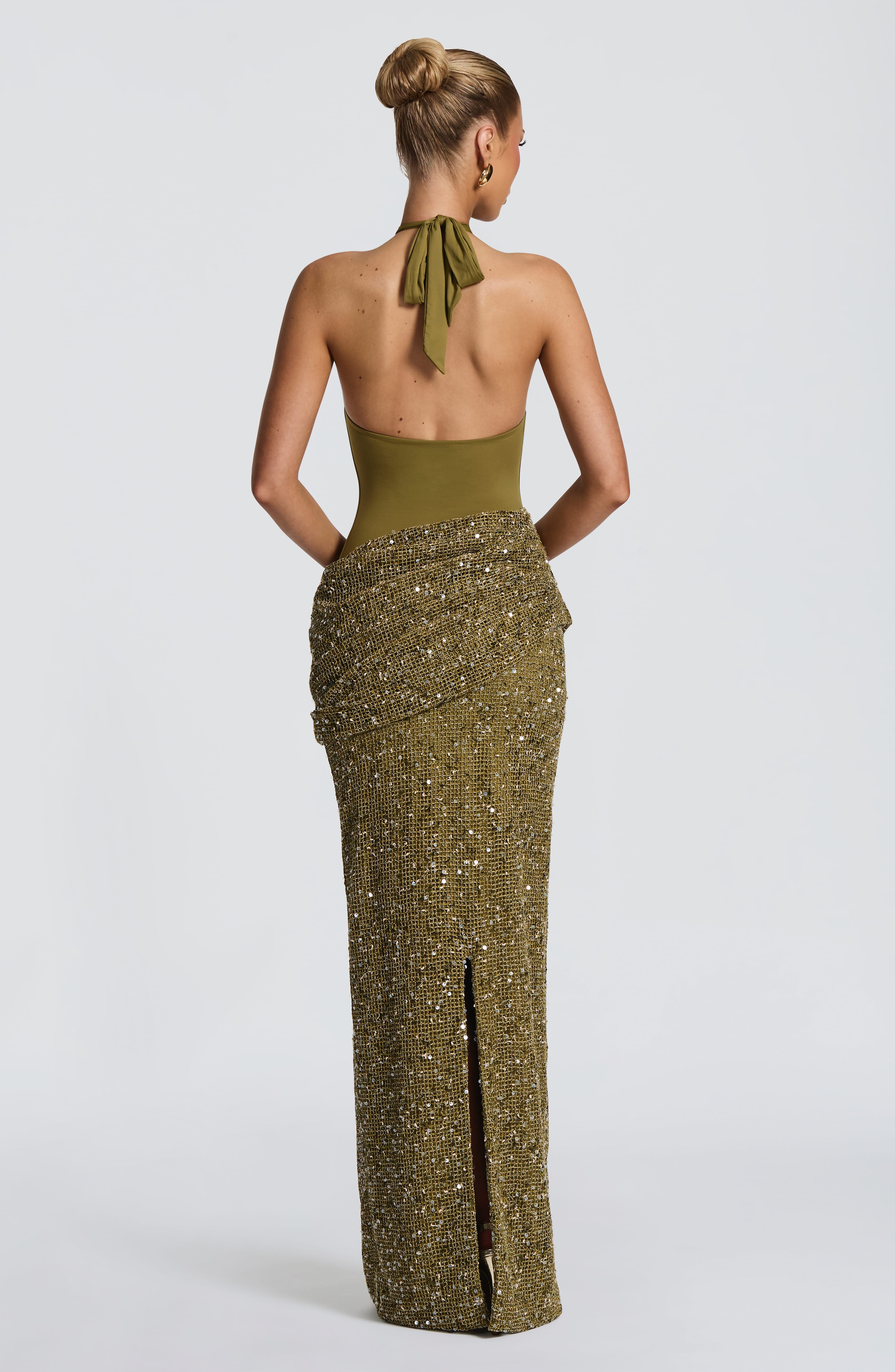 Halter Neck Sequin Mermaid Max - Maxi Dress Halter recension och pris