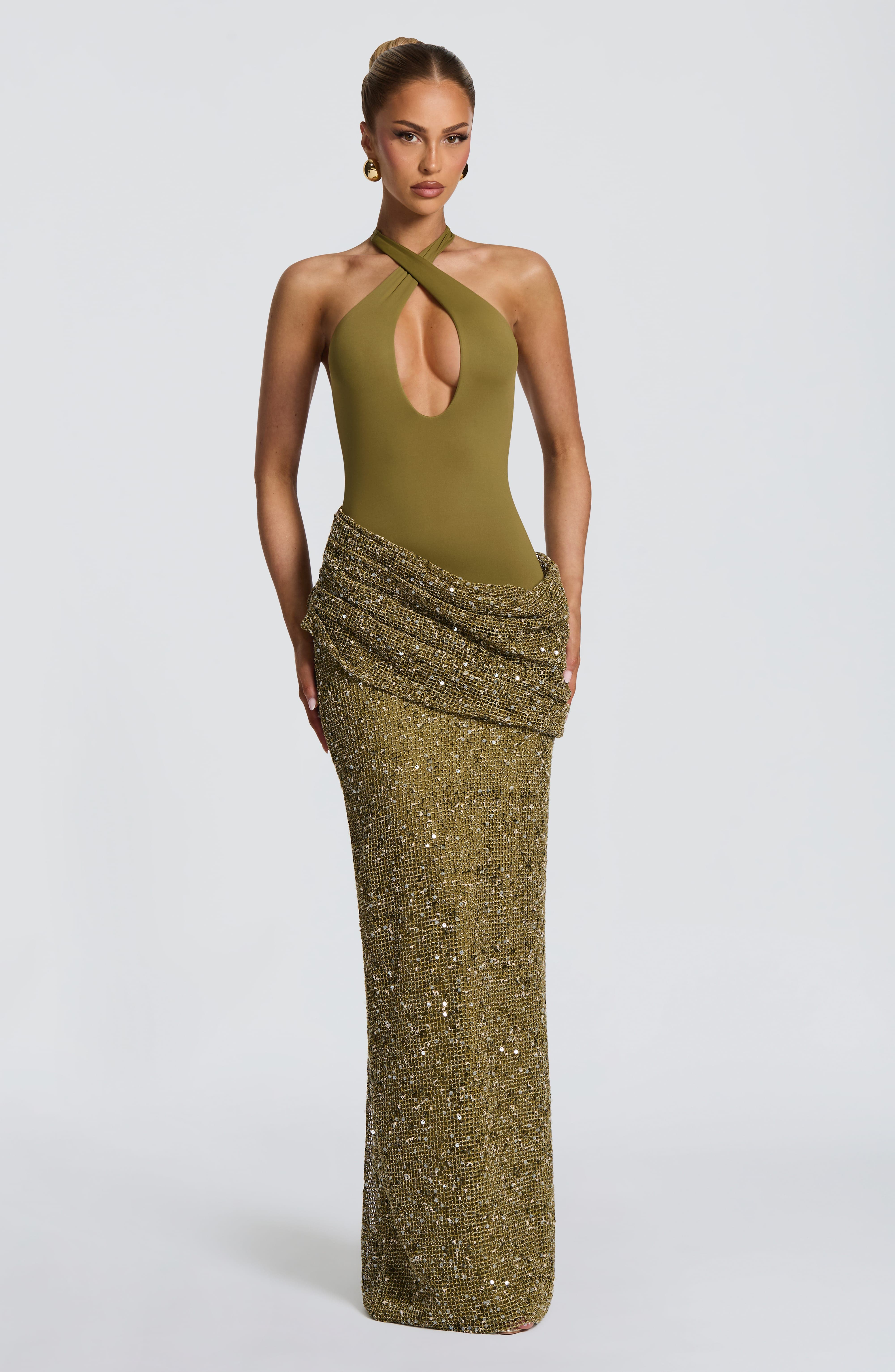Halter Neck Sequin Mermaid Max - Maxi Dress Halter recension och pris