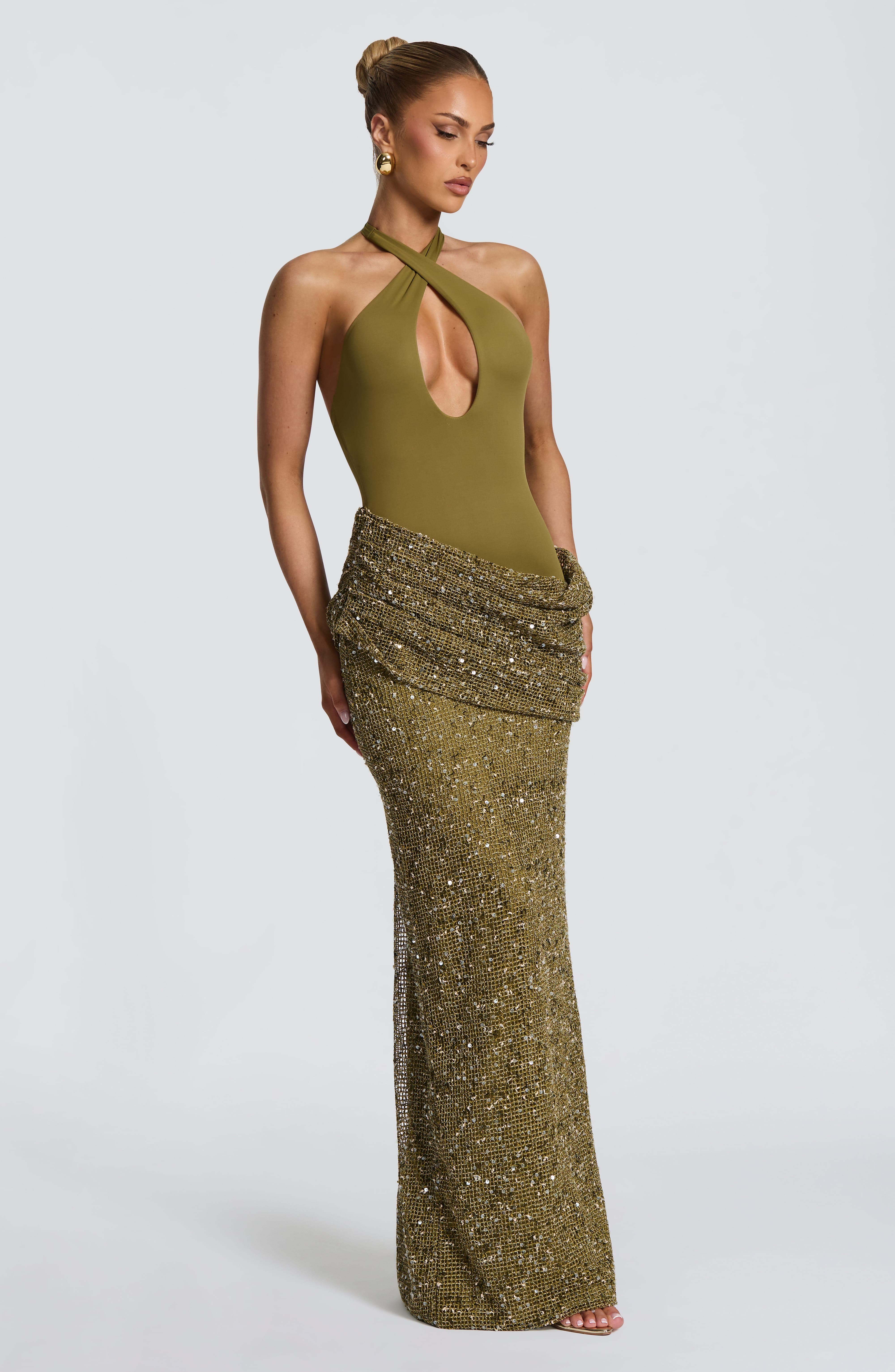 Halter Neck Sequin Mermaid Max - Maxi Dress Halter recension och pris