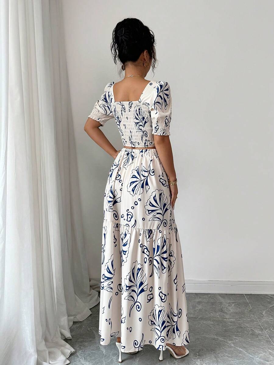 2026 Women Summer Two Piece Ou - Romper Floral Print recension och pris
