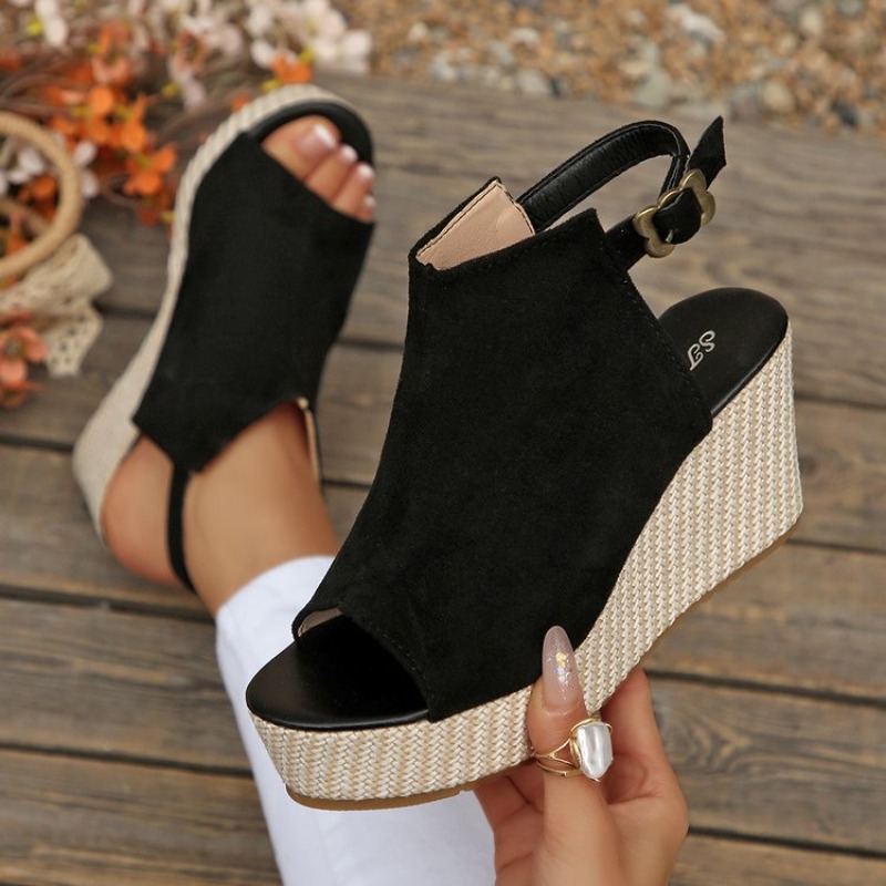 Women Sandals Summer Wedge Pla - Wedge Espadrille Women recension och pris