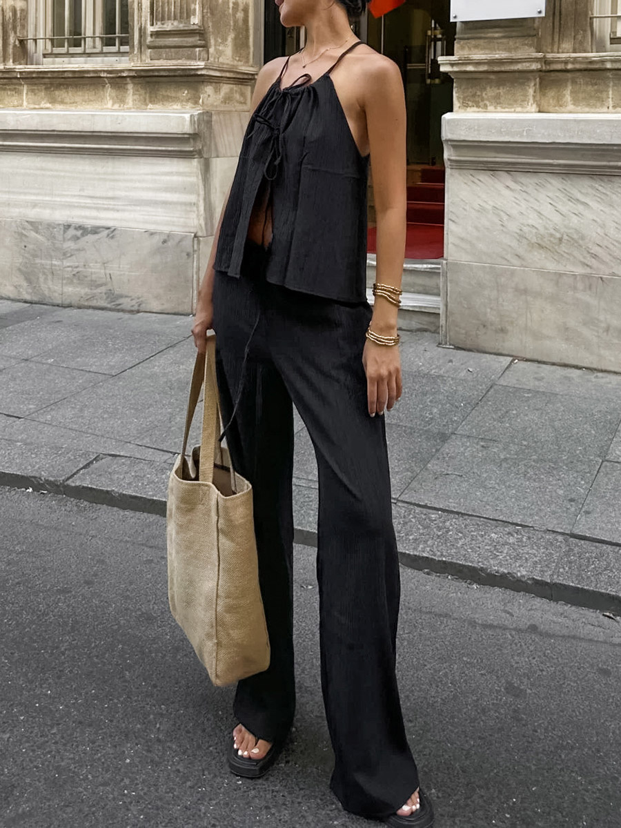 2026 Women Two Piece Set Women - Linen Pant Wide recension och pris