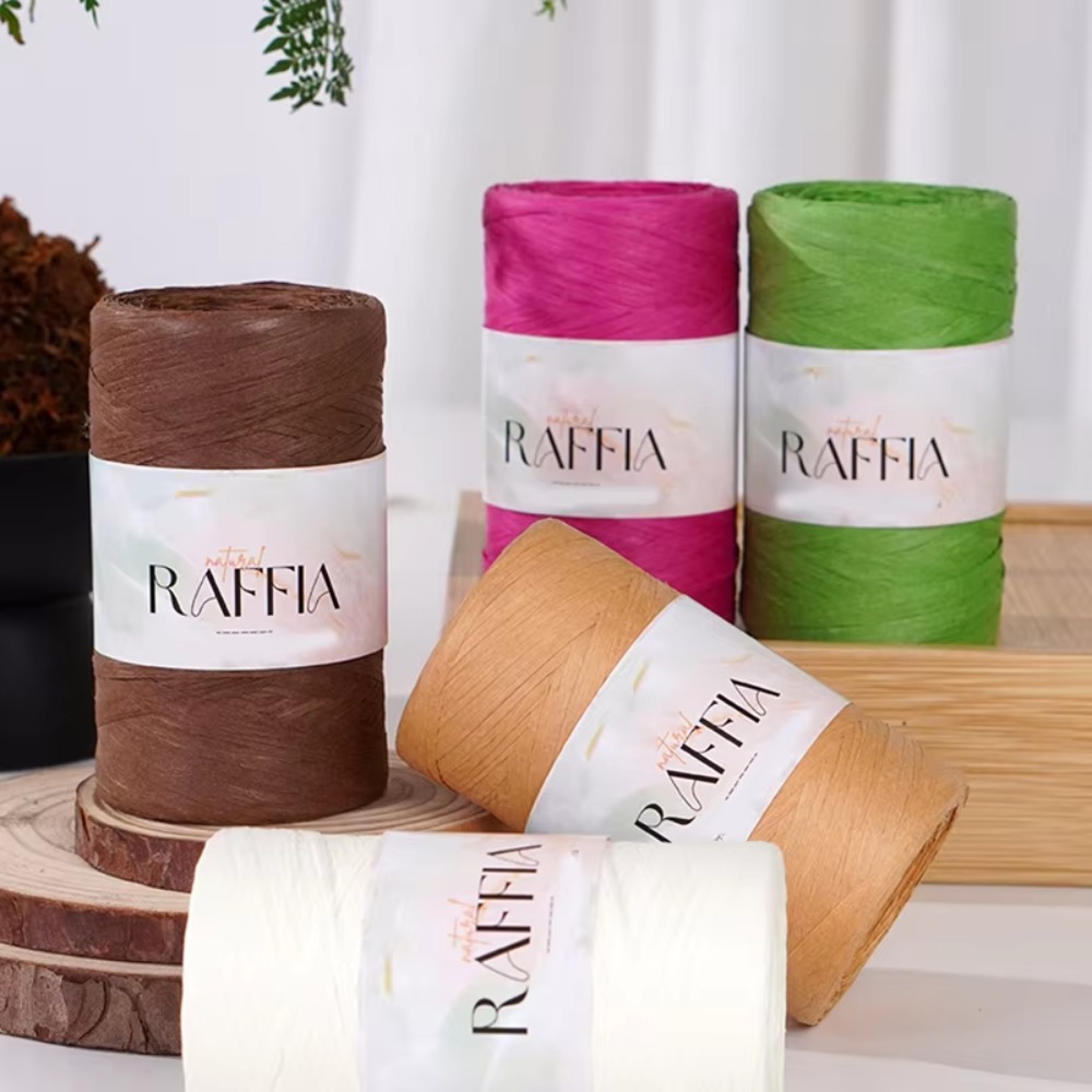 DIY Multi-Colored Raffia Yarn  - Crochet Bag Raffia recension och pris