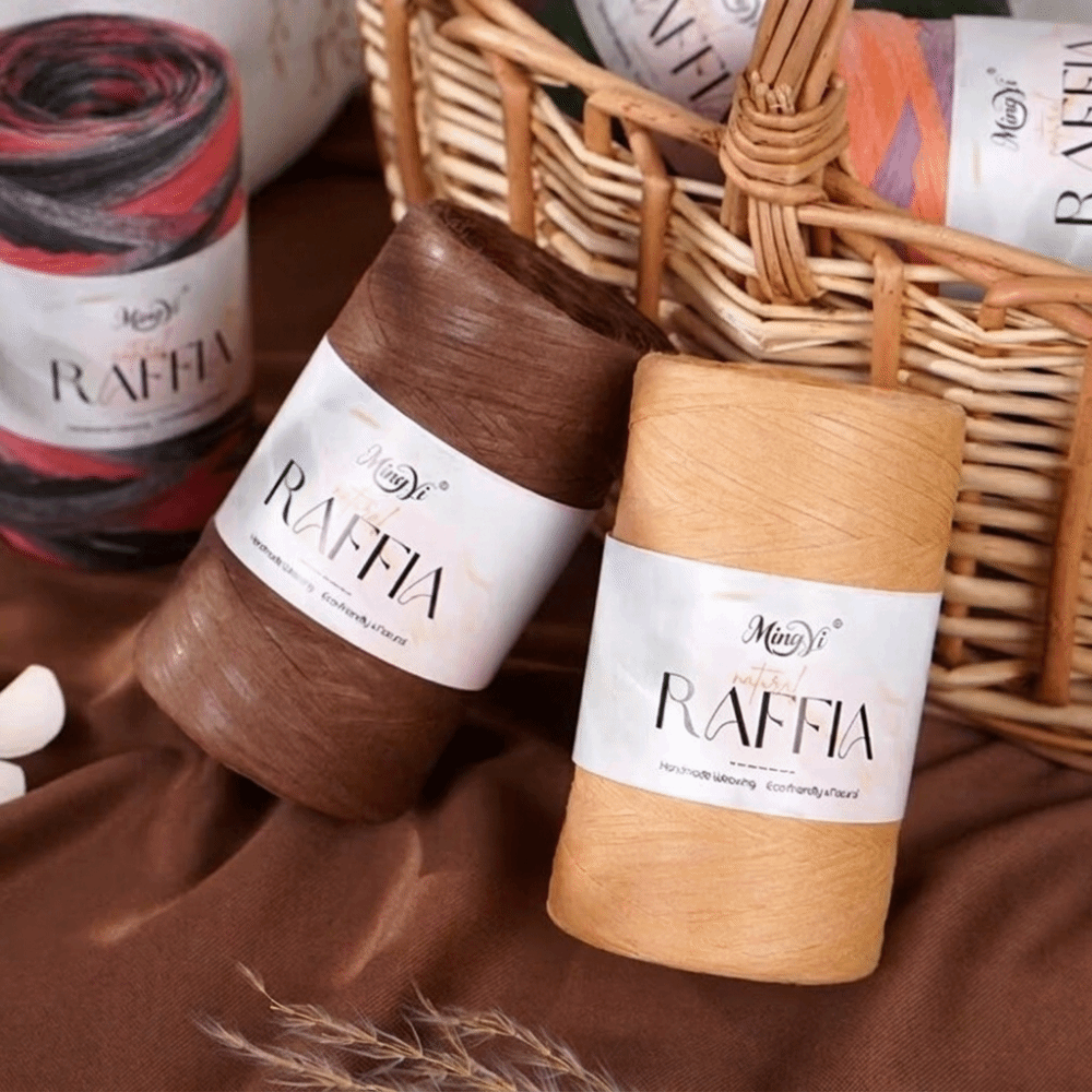 DIY Multi-Colored Raffia Yarn  - Crochet Bag Raffia recension och pris