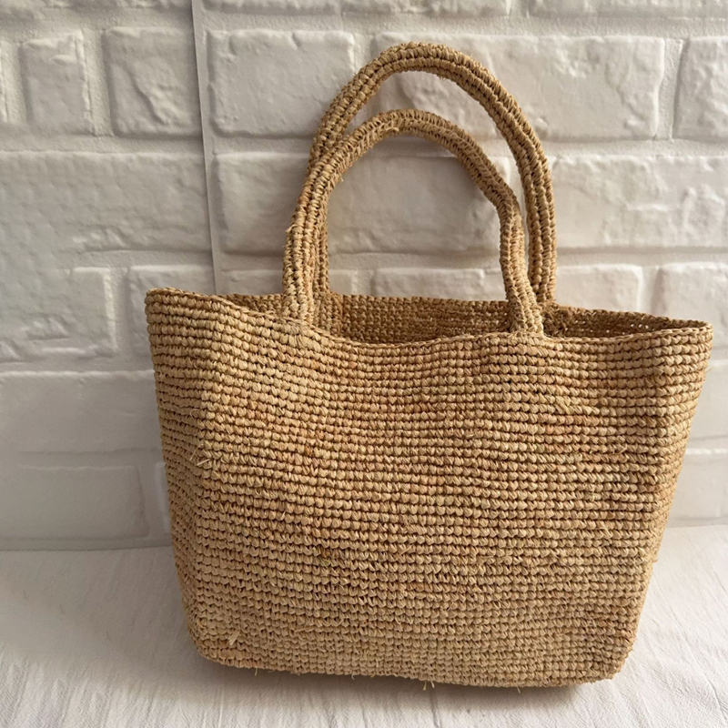 High-quality Raffia Woven Tote - Crochet Bag Raffia recension och pris
