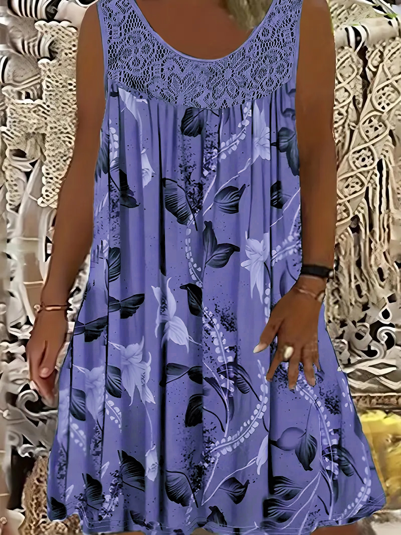 Plus size women's sleeveless r - Romper Floral Print recension och pris