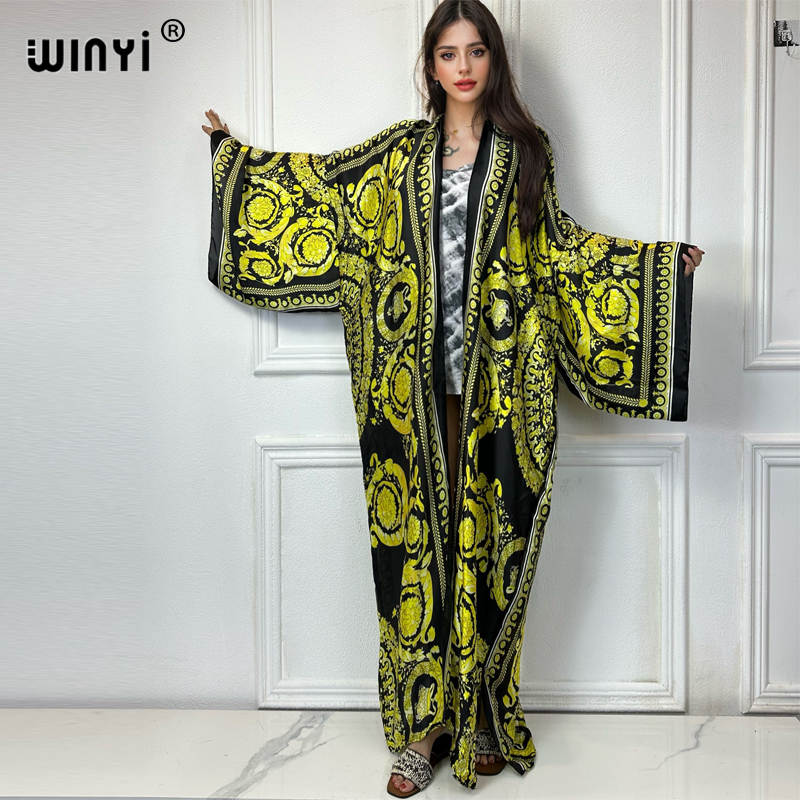 WINYI Africa boho print Kimono - Cover Up Kaftan recension och pris