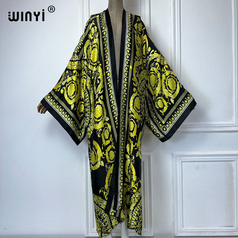 WINYI Africa boho print Kimono - Cover Up Kaftan recension och pris