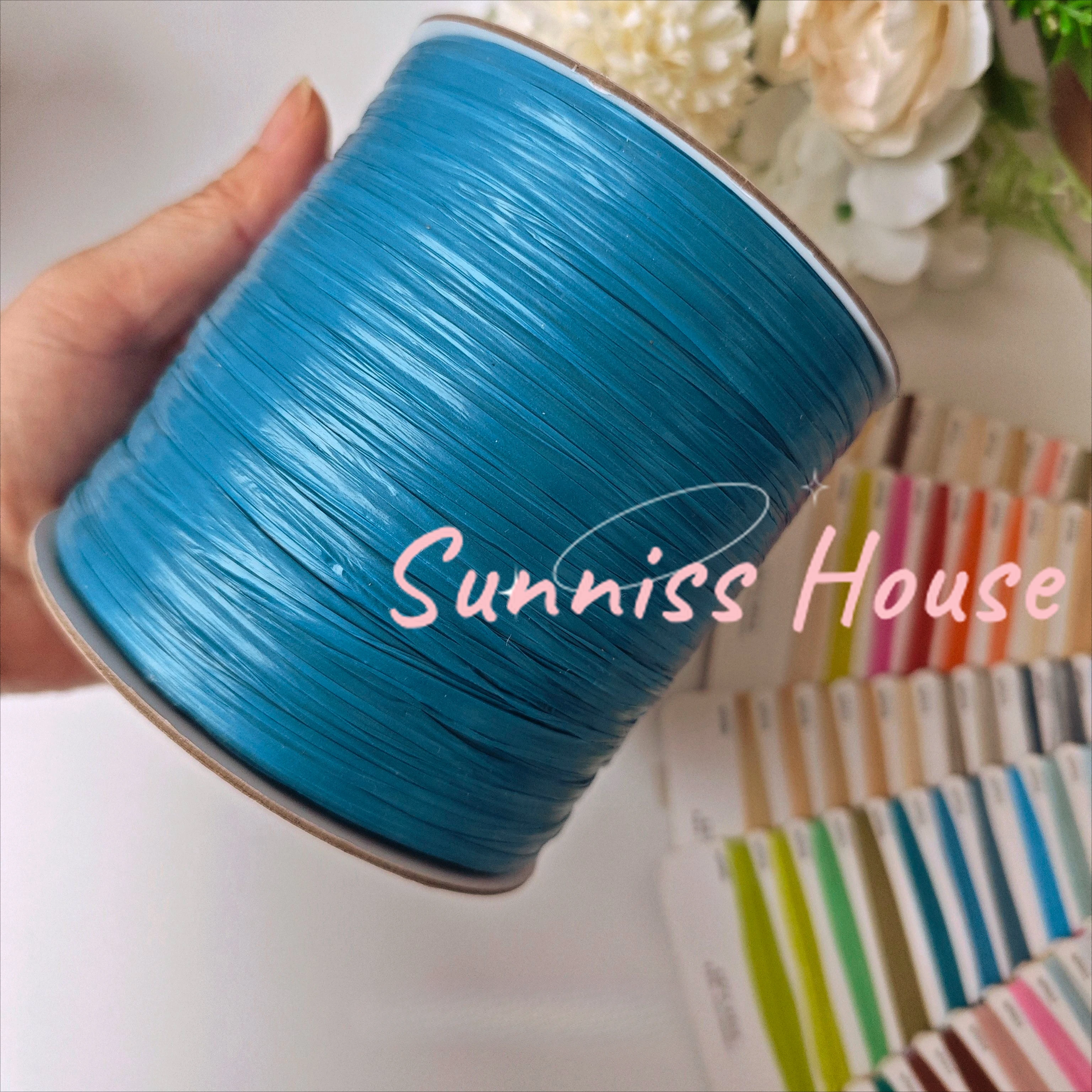 600M Matte Raffia Yarn，330g Ar - Crochet Bag Raffia recension och pris