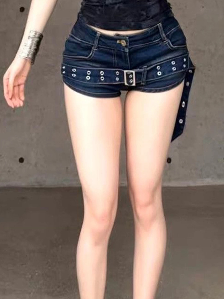 Denim Shorts Dopamine Beaded W - Shorts Denim Frayed recension och pris