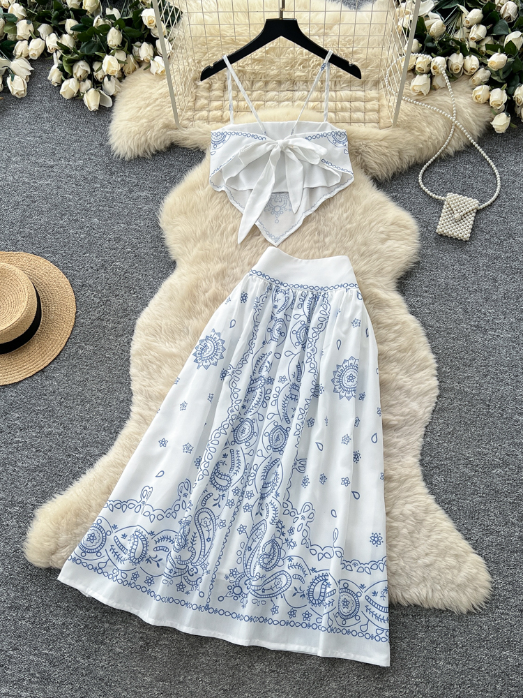 Summer Floral Embroidery Two-P - Romper Floral Print recension och pris