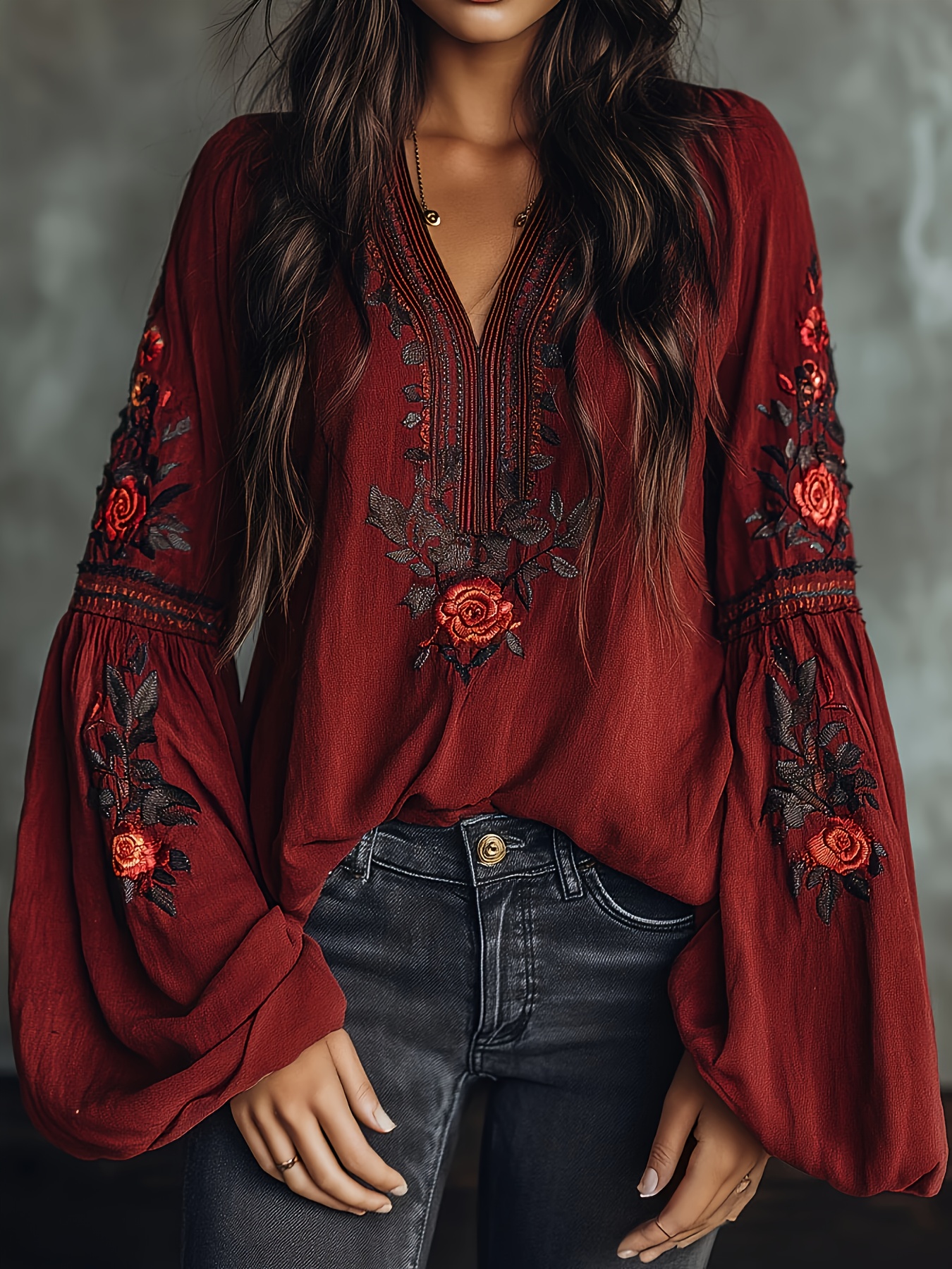 Women‘s Spring Blouse Retro Em - Blouse Off Shoulder recension och pris