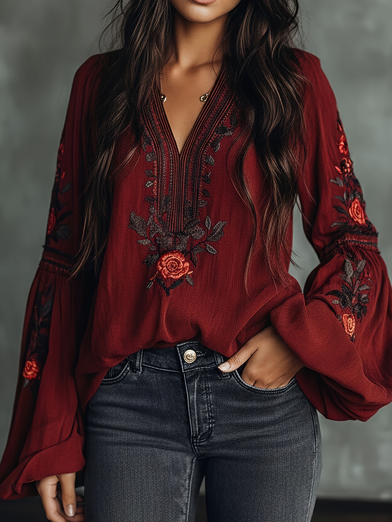 Women‘s Spring Blouse Retro Em - Blouse Off Shoulder recension och pris