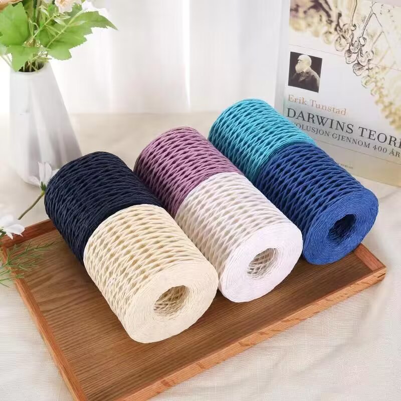 190g Raffia Yarn, Straw Paper  - Crochet Bag Raffia recension och pris
