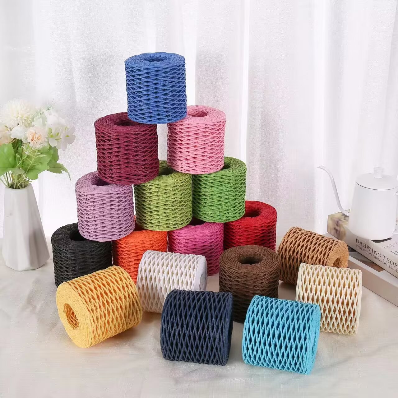 190g Raffia Yarn, Straw Paper  - Crochet Bag Raffia recension och pris