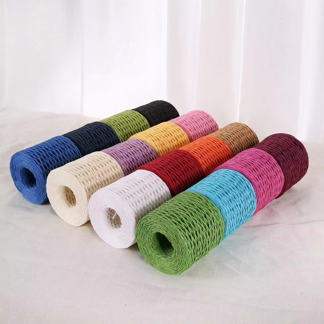 190g Raffia Yarn, Straw Paper  - Crochet Bag Raffia recension och pris