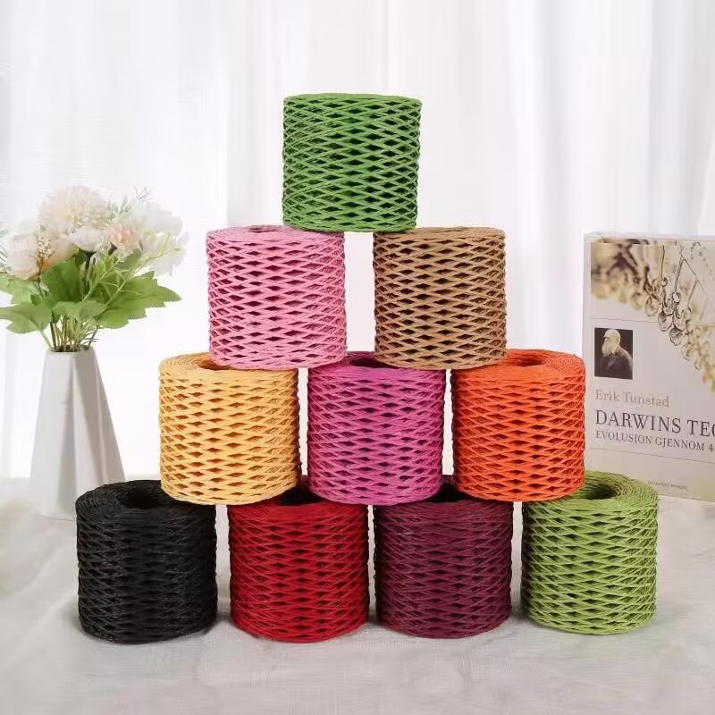 190g Raffia Yarn, Straw Paper  - Crochet Bag Raffia recension och pris