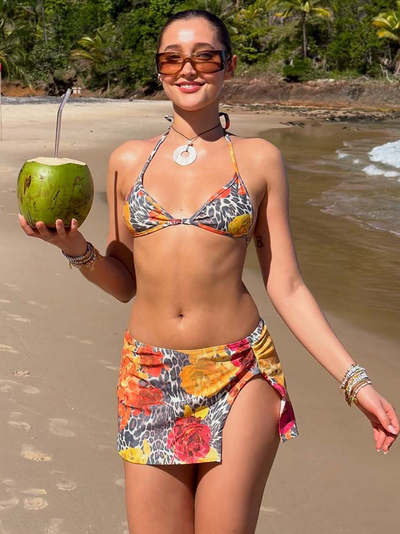 Hugcitar Polka Dot Print 3 Pie - Swimsuit Bikini Ruched recension och pris