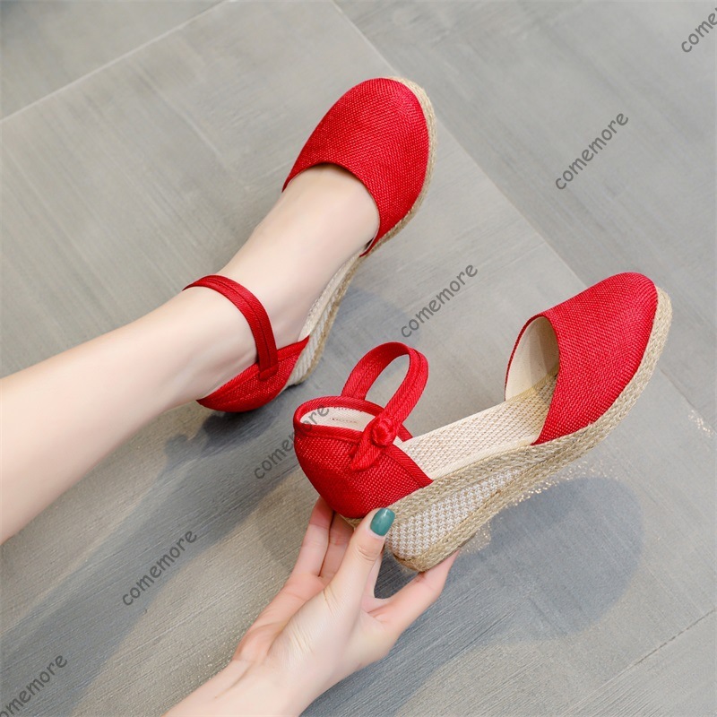 Comemore Sandals High Heel Sum - Wedge Espadrille Women recension och pris