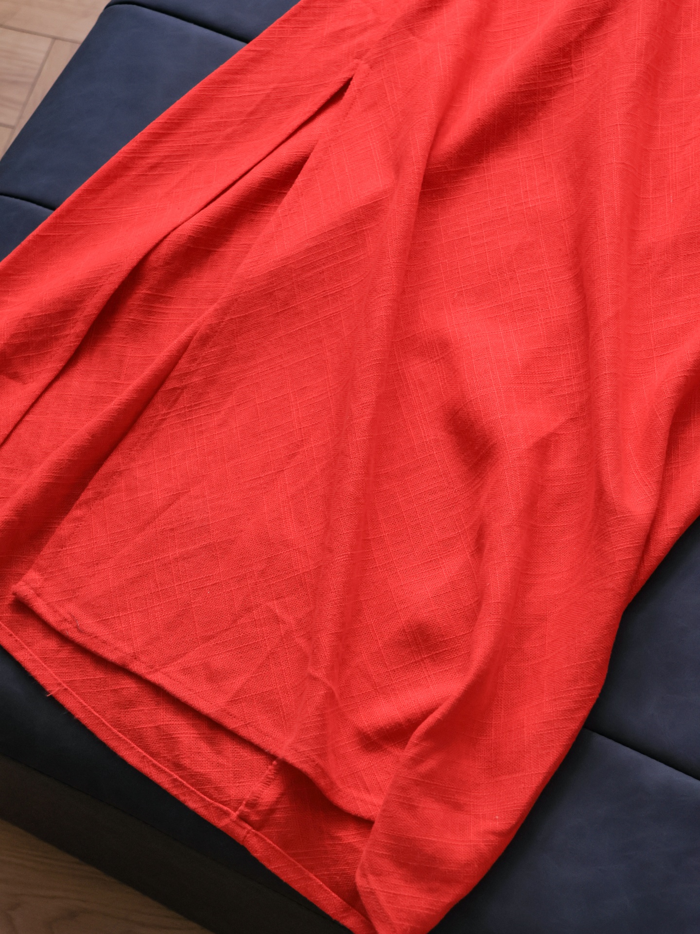 Linen Blend Slim Fit Side Slit - Linen Dress Wrap recension och pris