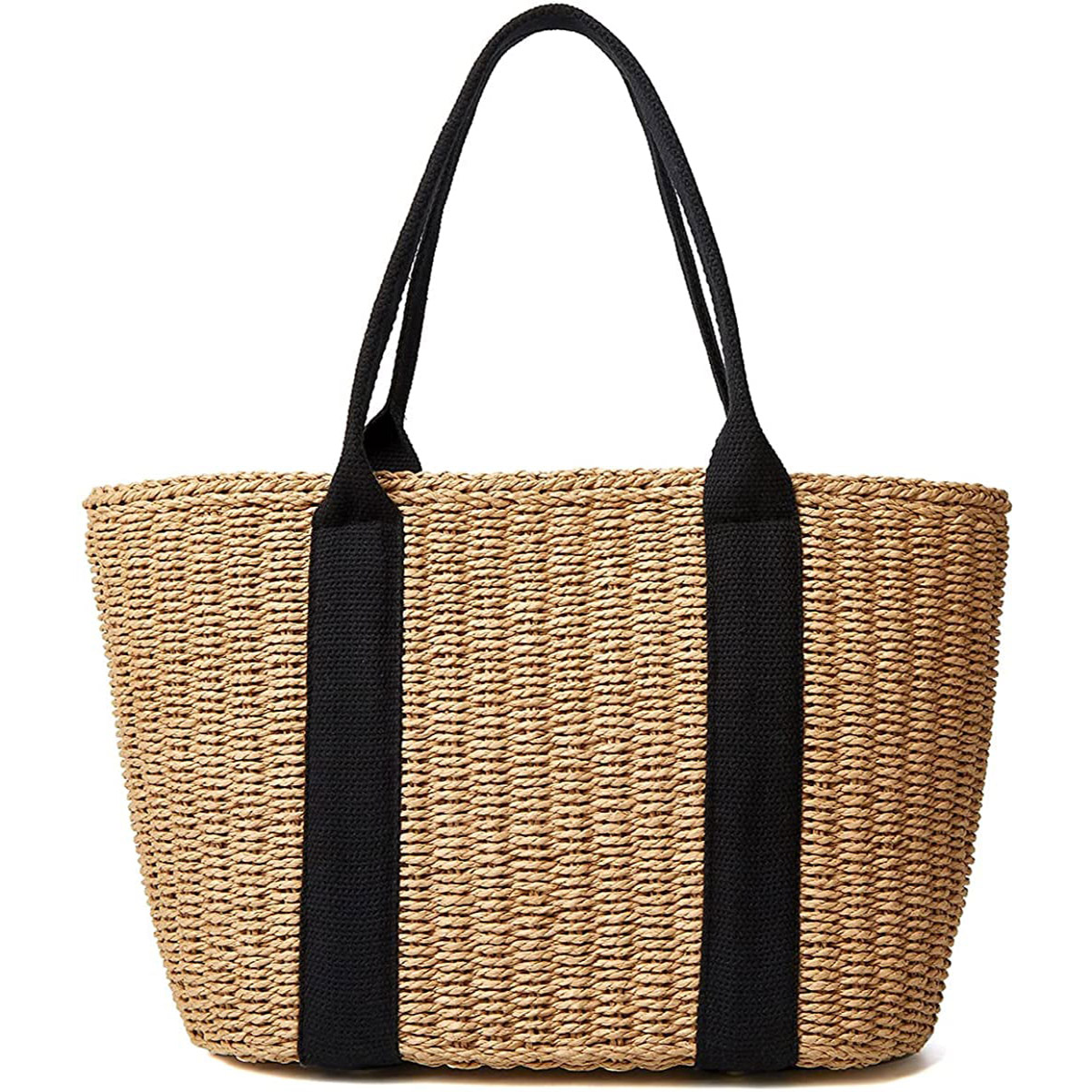 Trendy Straw Women Tote Bag Lu - Crochet Bag Raffia recension och pris