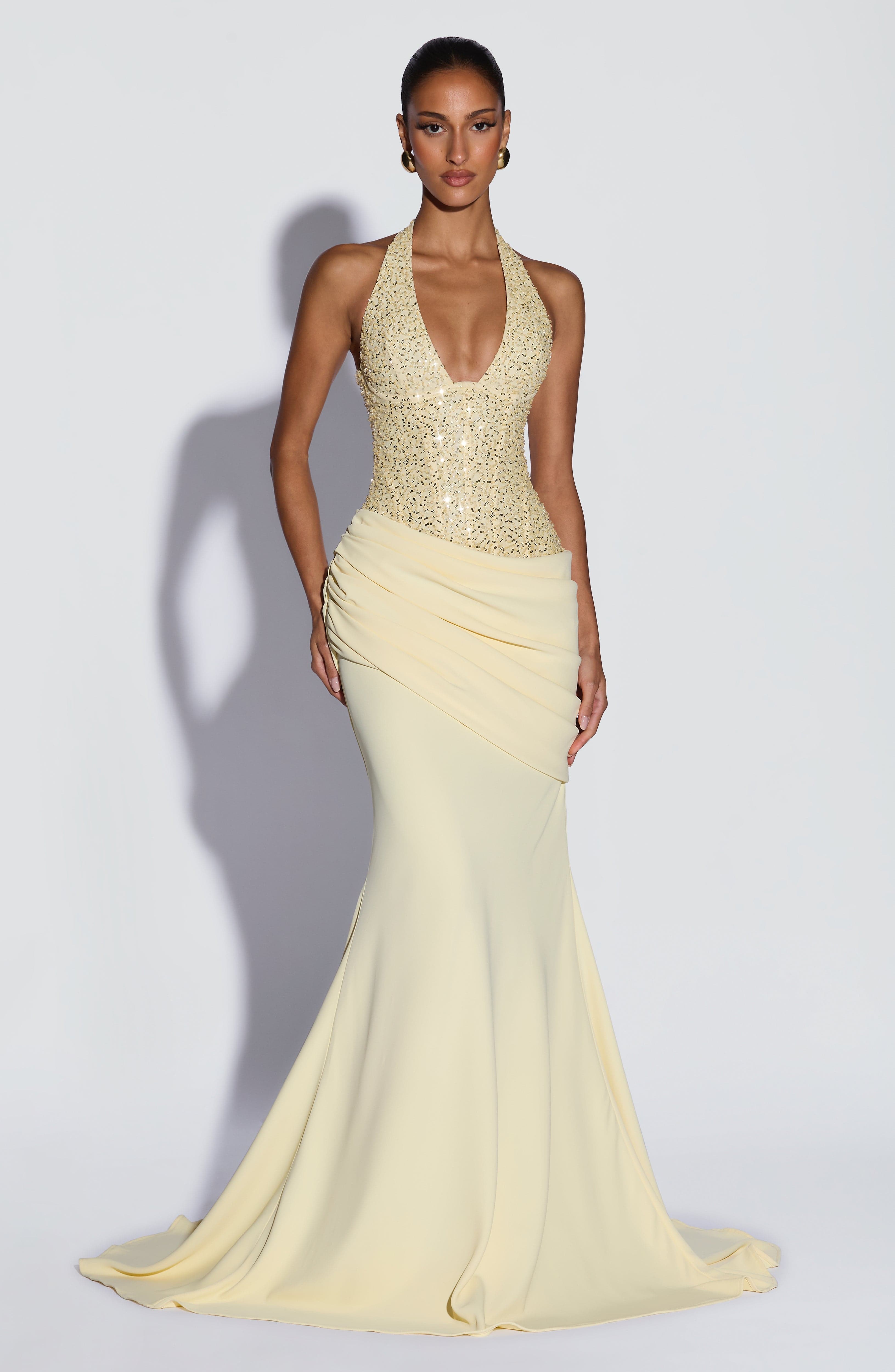 Luxury Halter V Sequin Maxi Go - Maxi Dress Halter recension och pris
