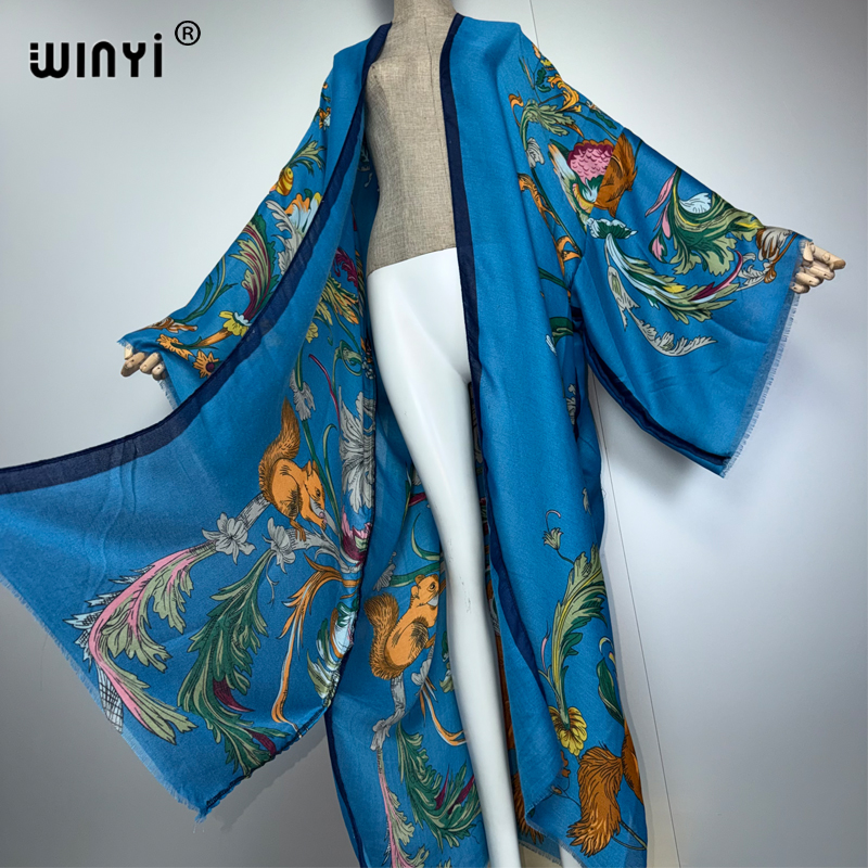 WINYI Africa boho kimono maxi  - Cover Up Kaftan recension och pris