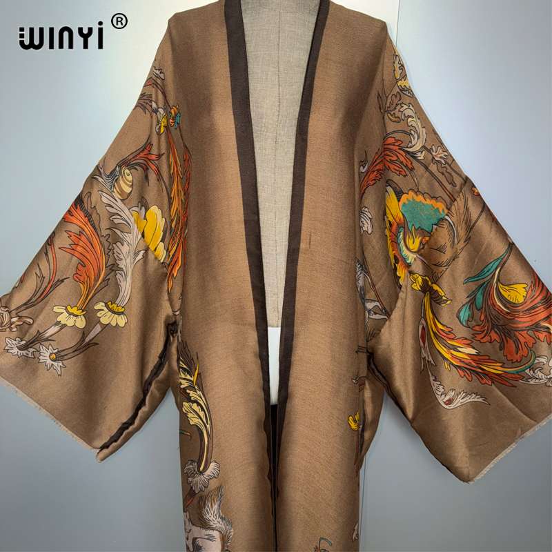 WINYI Africa boho kimono maxi  - Cover Up Kaftan recension och pris