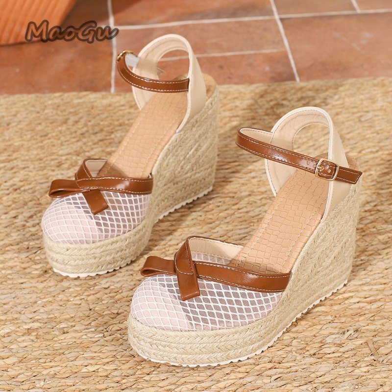 Size42 Women's Mesh Bow Espadr - Wedge Espadrille Women recension och pris