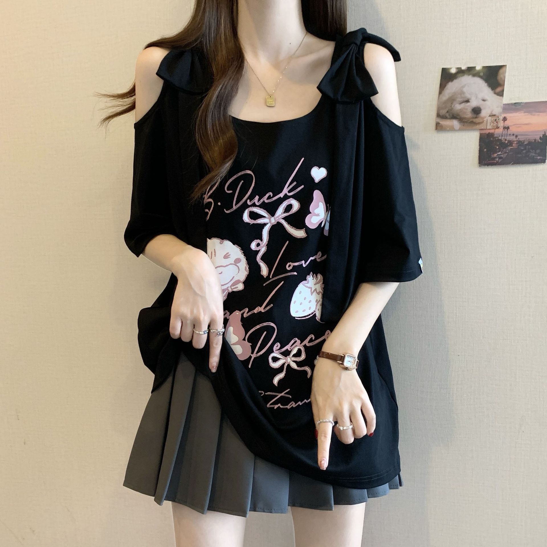 Summer Large-size Women's Clot - Blouse Off Shoulder recension och pris