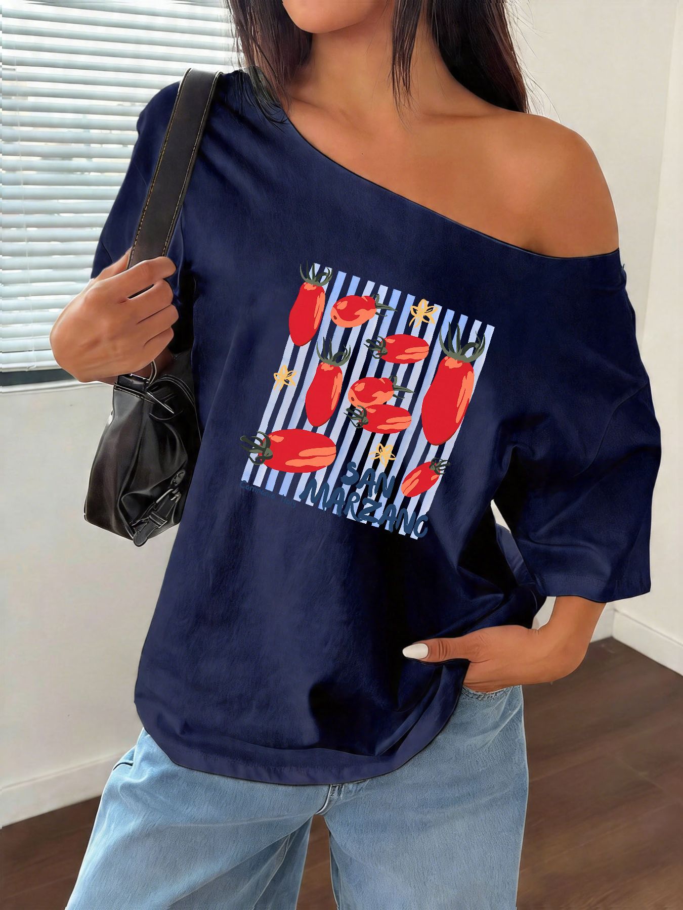 100% Cotton Plus Size San Marz - Blouse Off Shoulder recension och pris