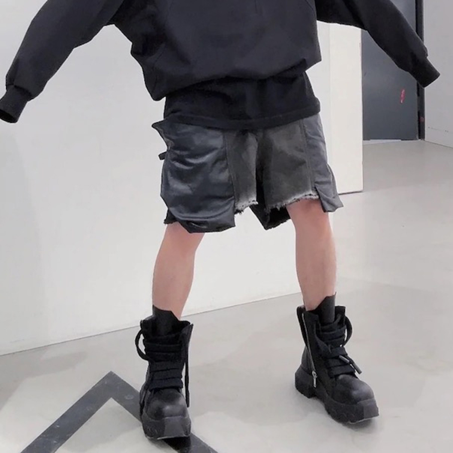 Streetwear New Summer Brush Wa - Shorts Denim Frayed recension och pris