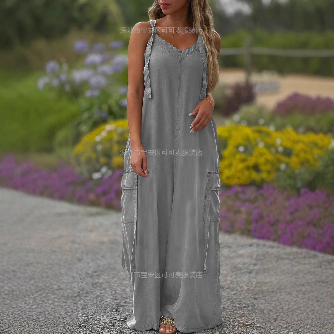 Loose Summer Jumpsuit Casual L - Jumpsuit Linen Relaxed recension och pris